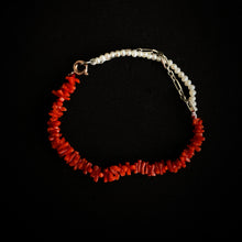 Load image into Gallery viewer, Bracelet "Half Flame, Half Sea" Art Craft Jewelry (Made by order)