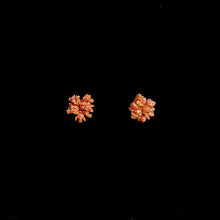 Load image into Gallery viewer, "Golden Coral" Earring Art Jewelry with Copper Crystal
