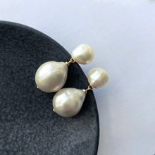 Load image into Gallery viewer, Double Baroque Pearl Earring