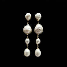 Load image into Gallery viewer, Long Baroque Pearl Earring Handmade Jewelry