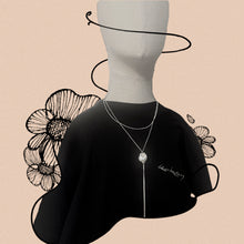 Load image into Gallery viewer, Minimal Design Baroque Pearl necklace with silver tassel