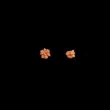 Load image into Gallery viewer, &quot;Golden Coral&quot; Earring Art Jewelry with Copper Crystal
