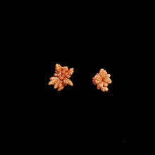 Load image into Gallery viewer, &quot;Golden Coral&quot; Earring Art Jewelry with Copper Crystal
