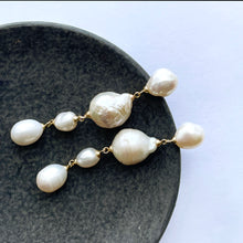 Load image into Gallery viewer, Long Baroque Pearl Earring Handmade Jewelry

