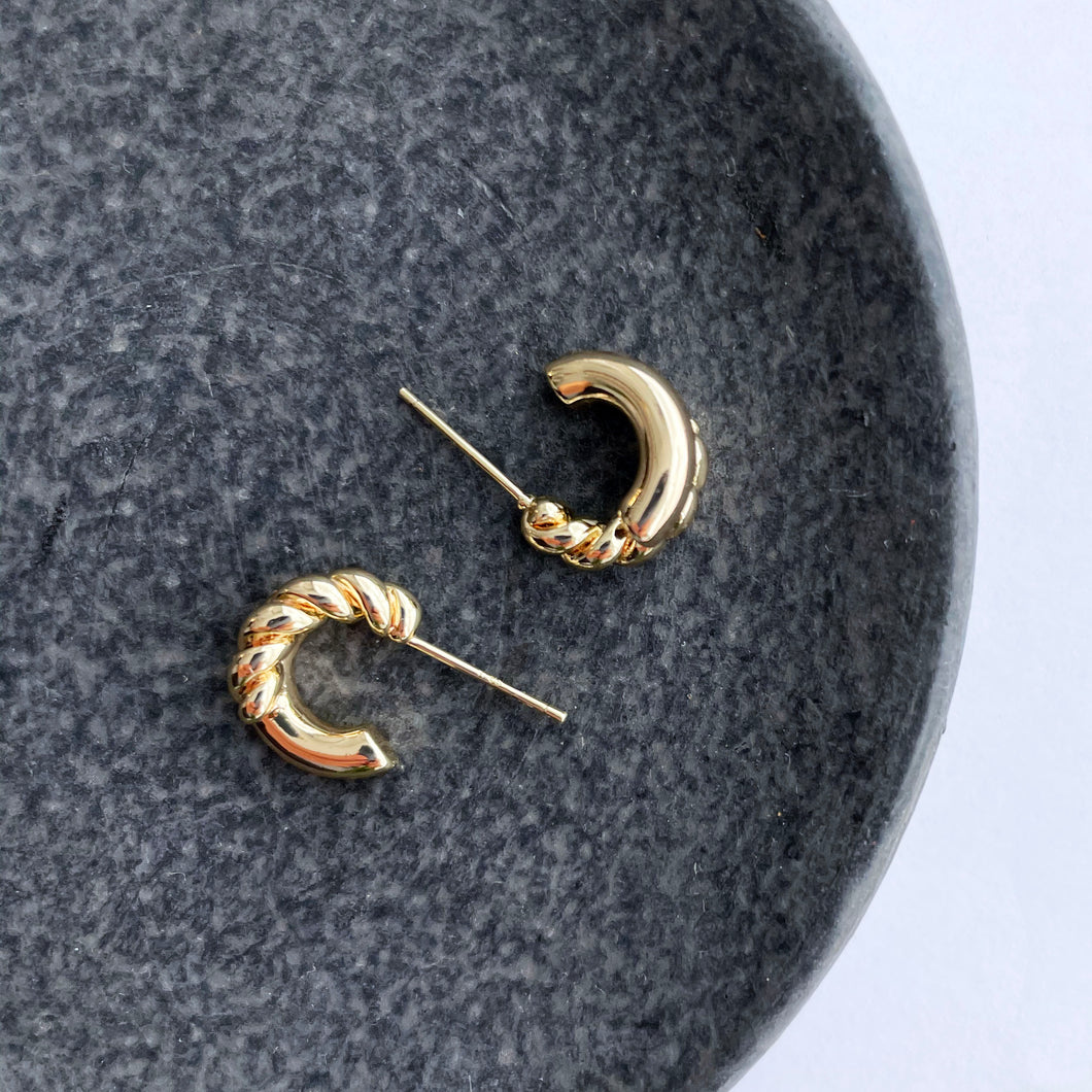 2021 New Style 14k Gold Circle Earring handmade Jewelry