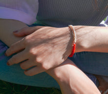 Load image into Gallery viewer, Bracelet  &quot;Half Flame, Half Sea&quot;  Art Craft Jewelry (Made by order)
