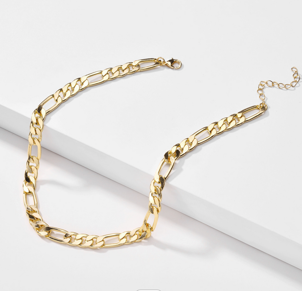 18 Gold Plated Chain Necklace - Handmade Jewelry